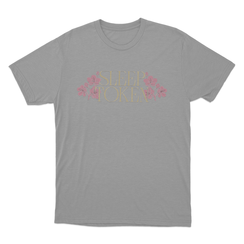 EIA Tour Puff Logo Flower Unisex T Shirt Grey EIA Tour Puff Logo Flower Unisex T Shirt Grey
