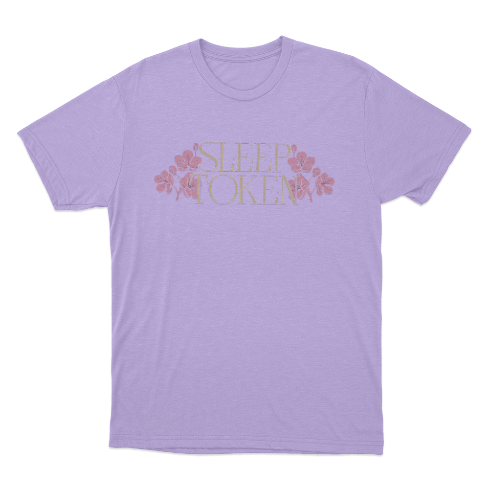EIA Tour Puff Logo Flower Unisex T Shirt Purple EIA Tour Puff Logo Flower Unisex T Shirt Purple