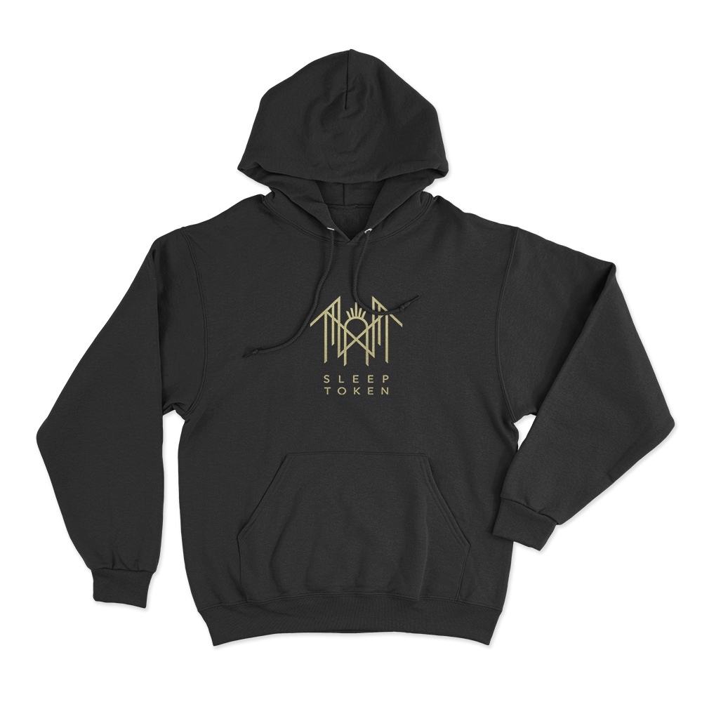 Sleep Token Gold Logo Unisex Hoodie Black Sleep Token Gold Logo Unisex Hoodie Black