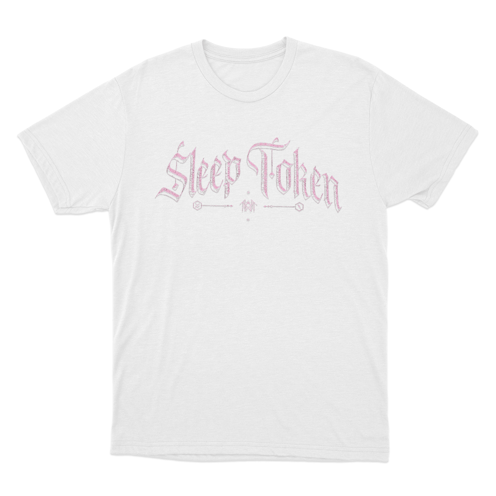 Sleep Token Shackled Logo Unisex T Shirt White Sleep Token Shackled Logo Unisex T Shirt White